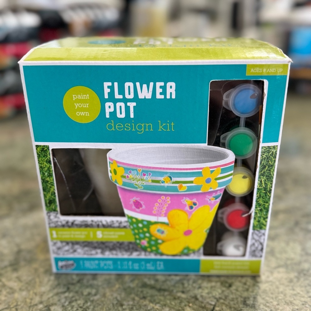 Paint Your Own Flower Pot Design Kit - Anker Art